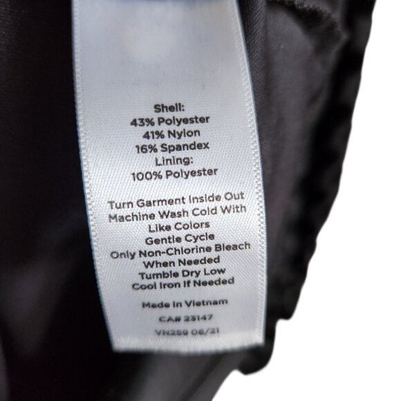 Talbots Shirt Black Medium Women's 3/4 Sleeve Polka Dot Top Blouse Velvet NEW - Picture 9 of 12